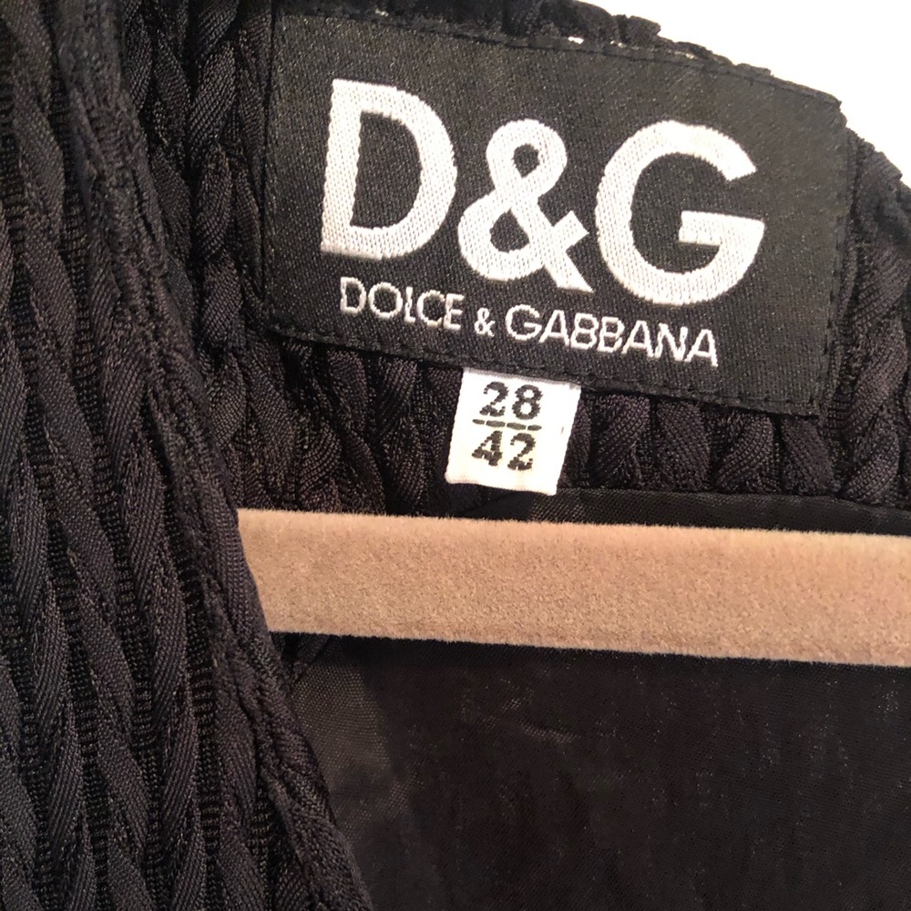 Dolce and Gabbana D&G black dress Authentic sz 2